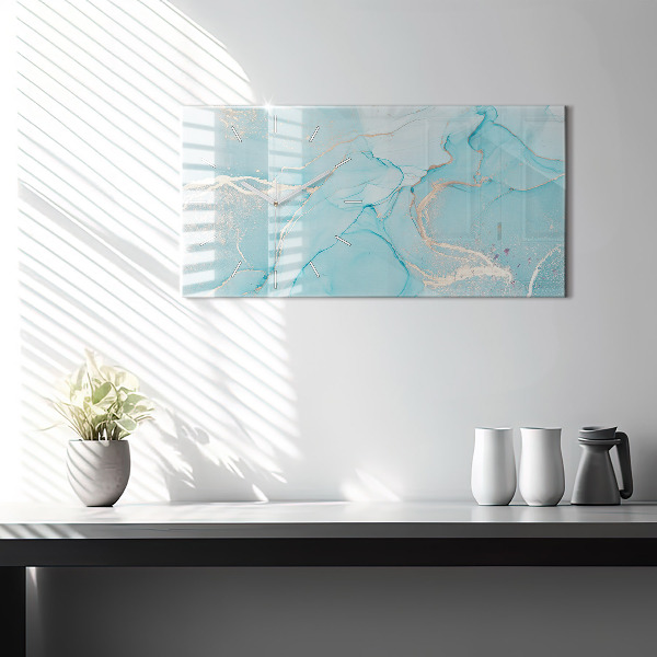 Horizontálne hodiny Dekoratívny mramor