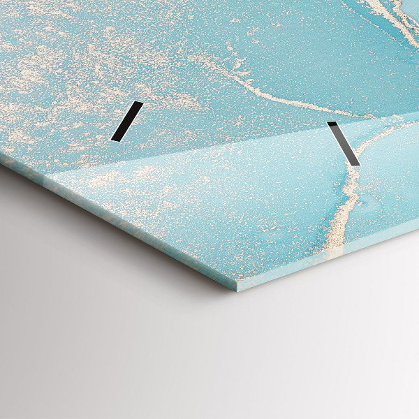 Horizontálne hodiny Dekoratívny mramor