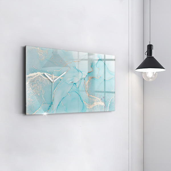 Horizontálne hodiny Dekoratívny mramor