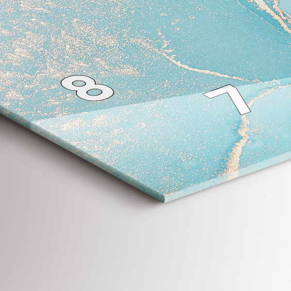 Horizontálne hodiny Dekoratívny mramor