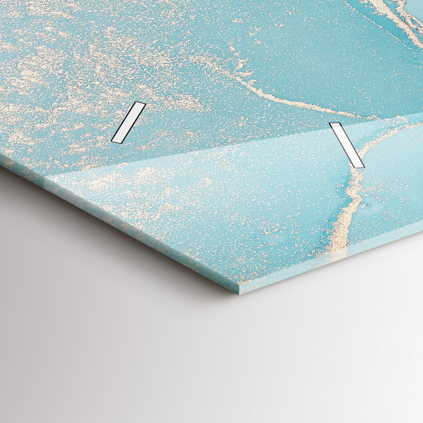 Horizontálne hodiny Dekoratívny mramor