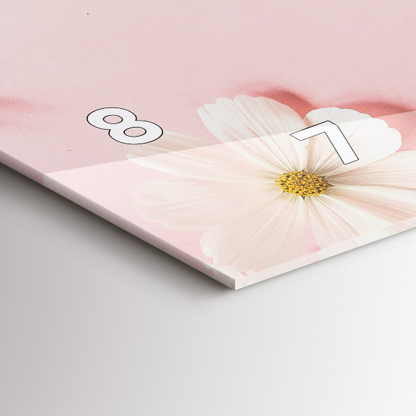 Horizontálne hodiny Kvety sedmokrásky