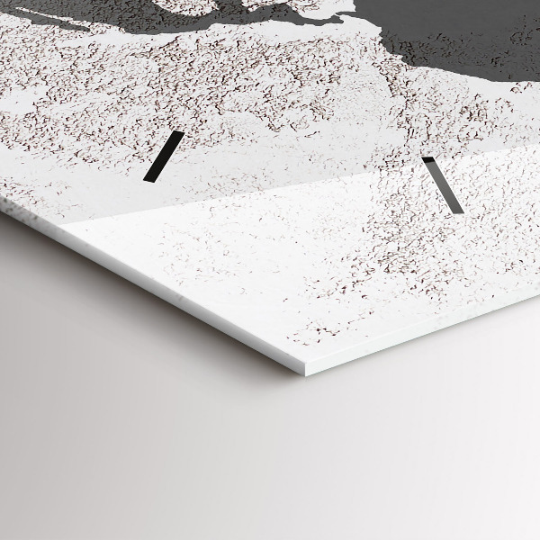 Horizontálne hodiny Konkrétna mapa sveta