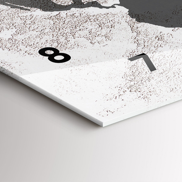 Horizontálne hodiny Konkrétna mapa sveta