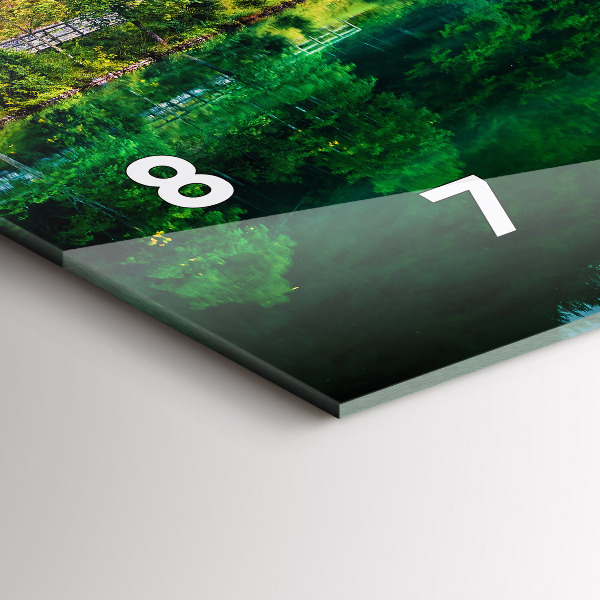 Horizontálne hodiny Jazerná krajina