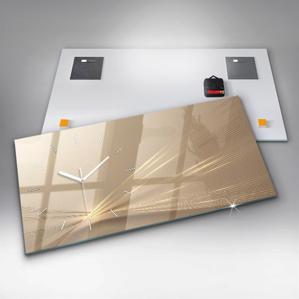 Horizontálne hodiny Abstraktné svetlo