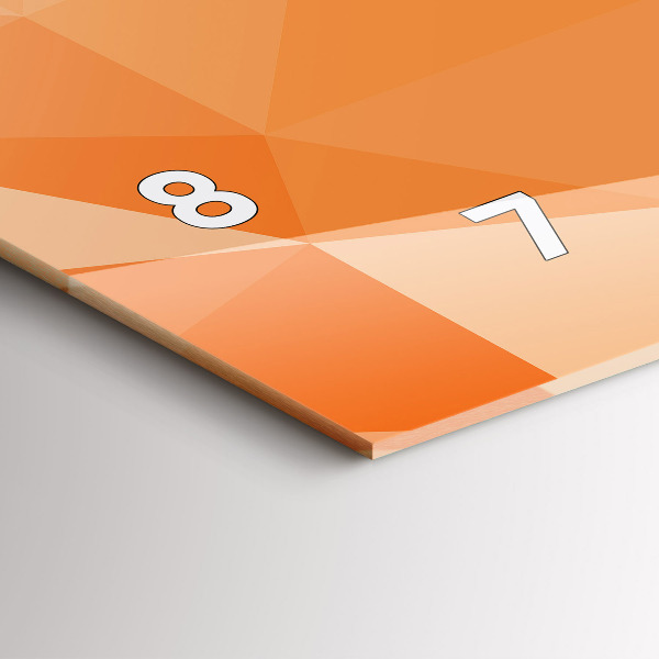 Horizontálne hodiny Abstraktné trojuholníky