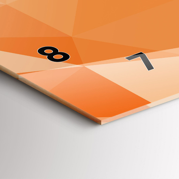 Horizontálne hodiny Abstraktné trojuholníky