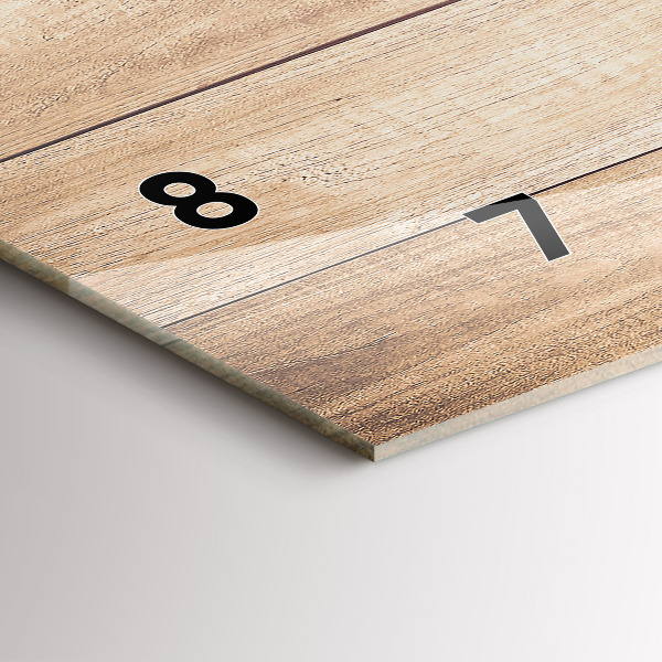 Horizontálne hodiny Drevená textúra