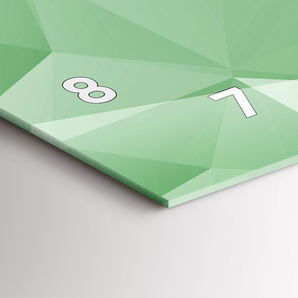 Horizontálne hodiny Abstrakcia trojuholníkov