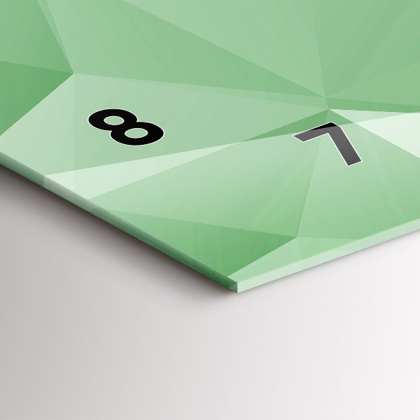 Horizontálne hodiny Abstrakcia trojuholníkov