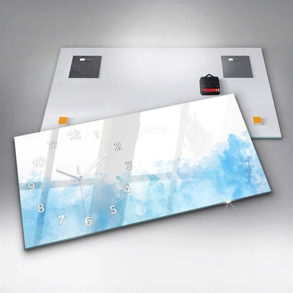 Horizontálne hodiny Maľované škvrny
