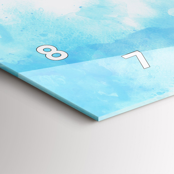 Horizontálne hodiny Maľované škvrny