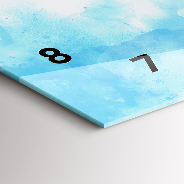 Horizontálne hodiny Maľované škvrny