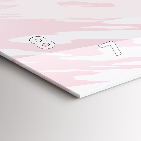 Horizontálne hodiny Pastelová abstrakcia