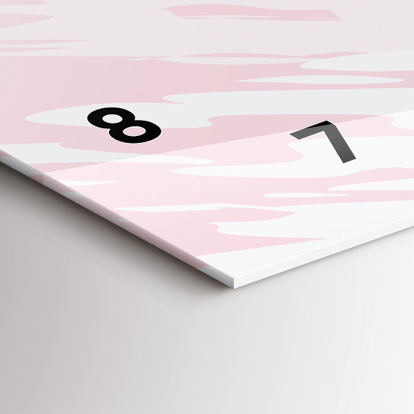 Horizontálne hodiny Pastelová abstrakcia