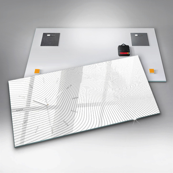 Horizontálne hodiny Abstraktné línie