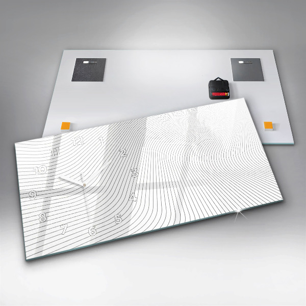 Horizontálne hodiny Abstraktné línie