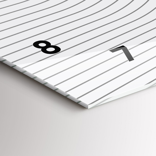 Horizontálne hodiny Abstraktné línie