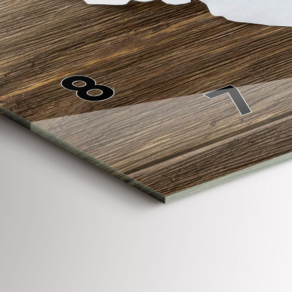 Horizontálne hodiny Mapa sveta na doskách