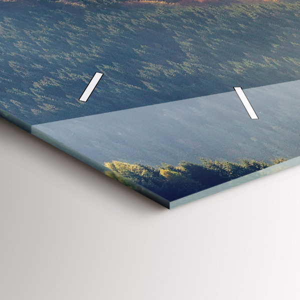 Horizontálne hodiny Horská krajina