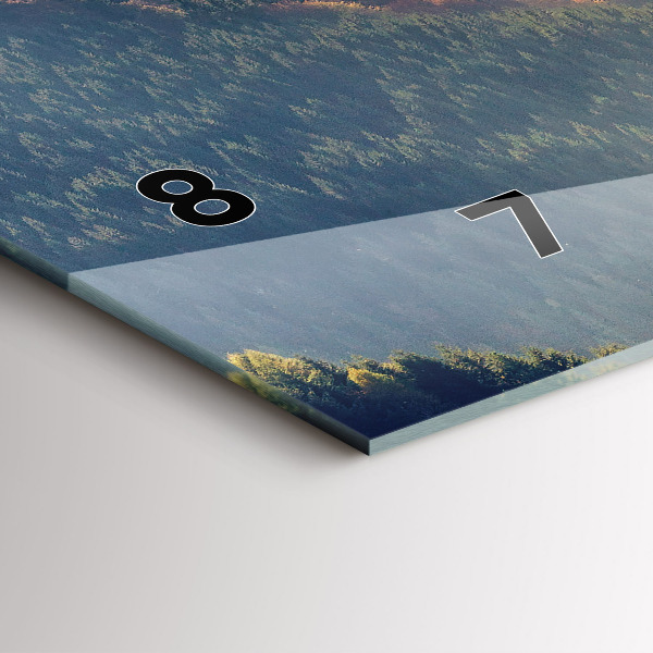 Horizontálne hodiny Horská krajina