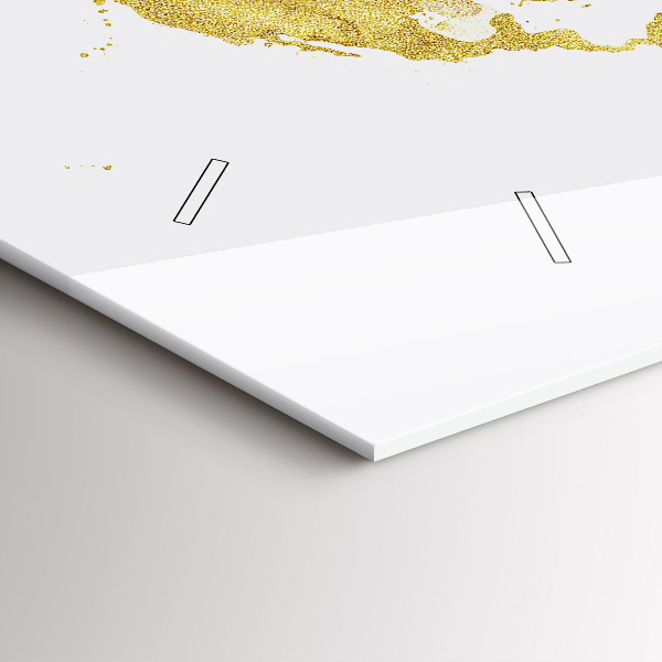 Horizontálne hodiny Zlatá mapa sveta