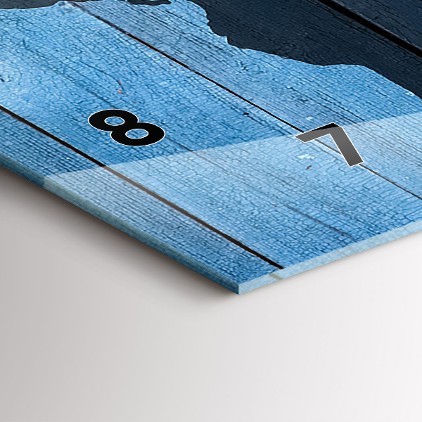 Horizontálne hodiny Palubná mapa sveta