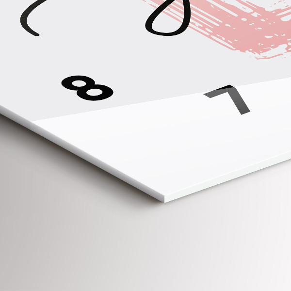 Horizontálne hodiny Nápis miluj sa