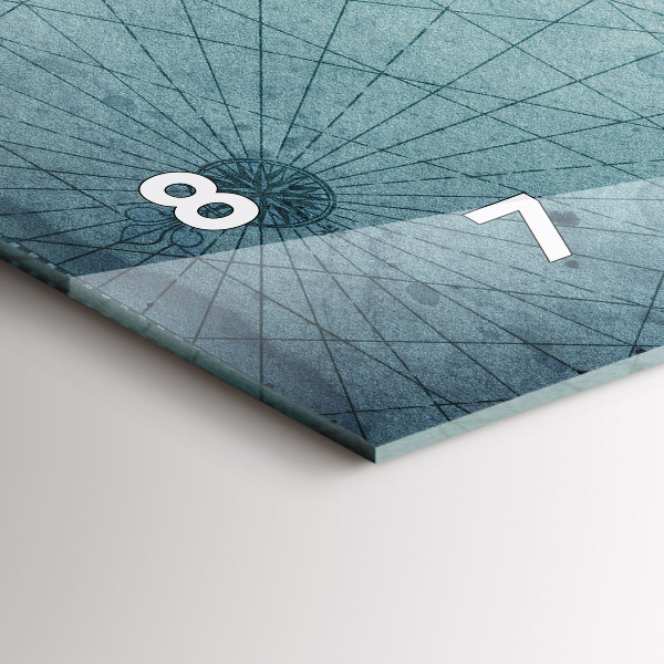 Horizontálne hodiny Vintage mapa