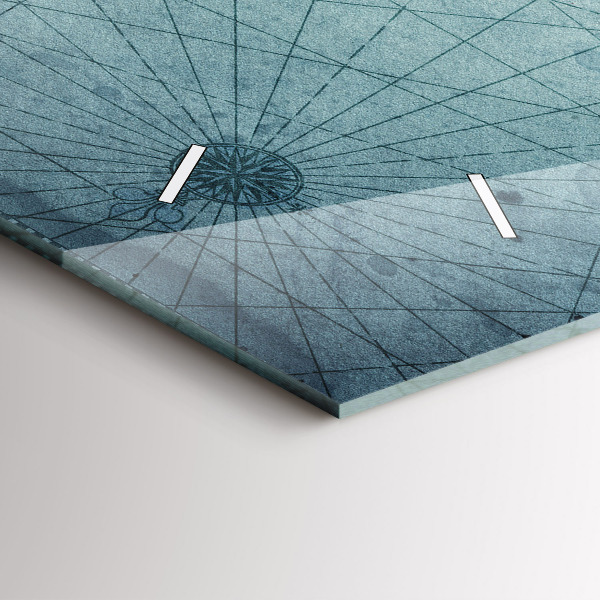 Horizontálne hodiny Vintage mapa