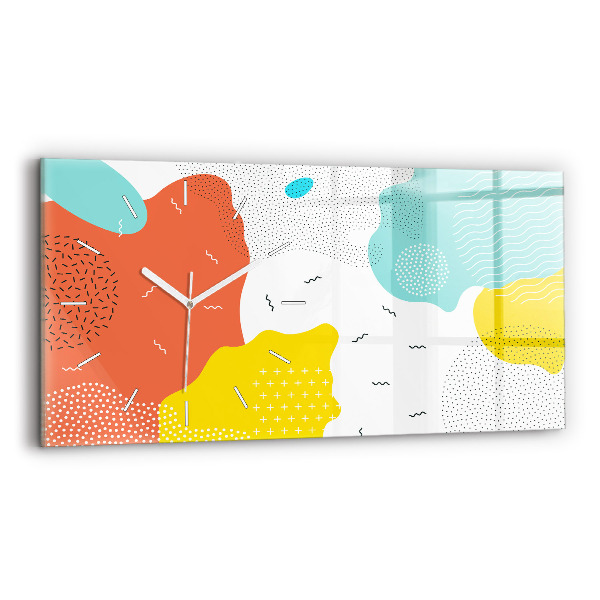 Horizontálne hodiny POP abstrakcia