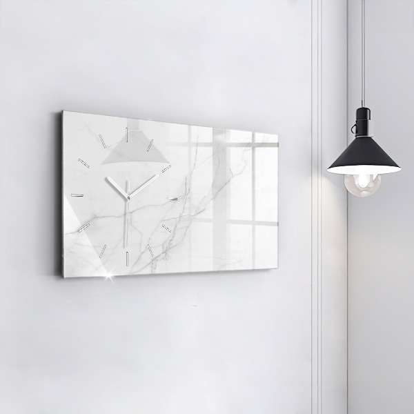 Horizontálne hodiny Dekoratívny mramor