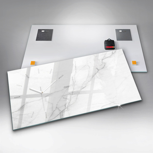 Horizontálne hodiny Dekoratívny mramor