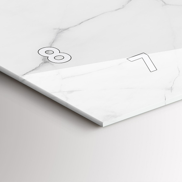 Horizontálne hodiny Dekoratívny mramor