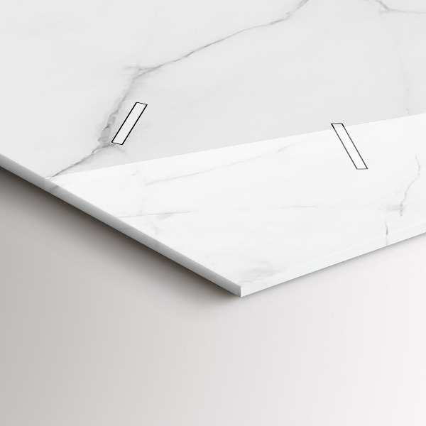 Horizontálne hodiny Dekoratívny mramor