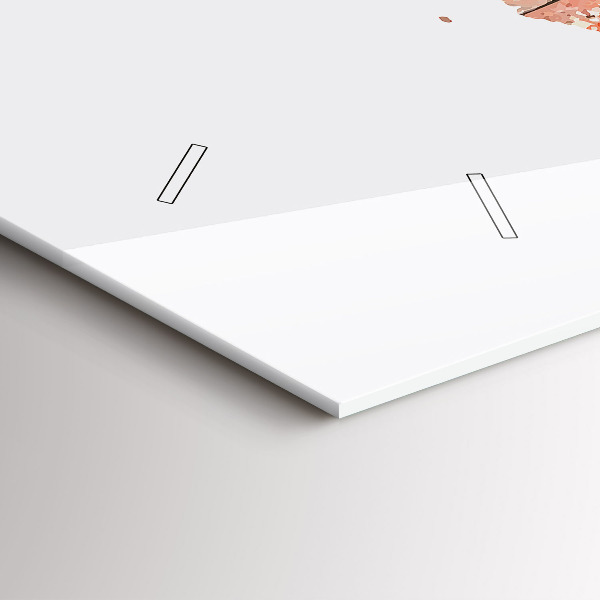 Horizontálne hodiny Stará tehlová mapa