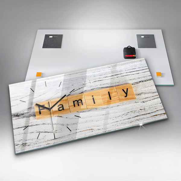 Horizontálne hodiny Rodina