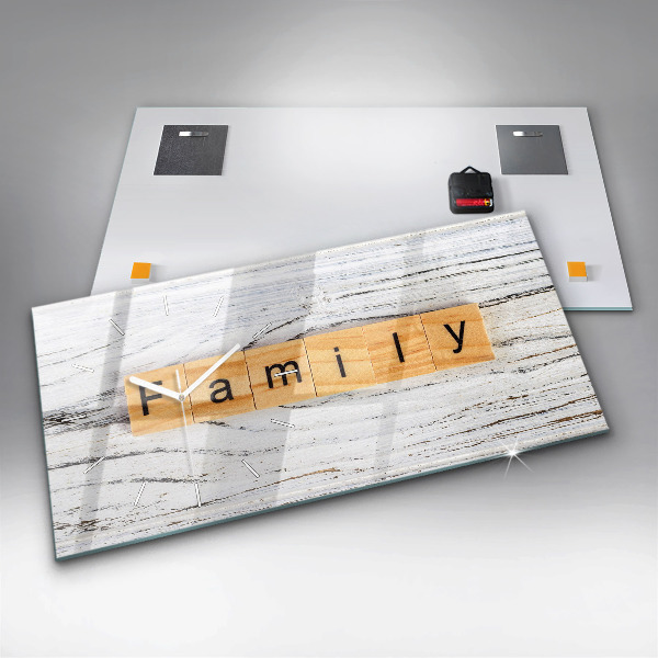 Horizontálne hodiny Rodina