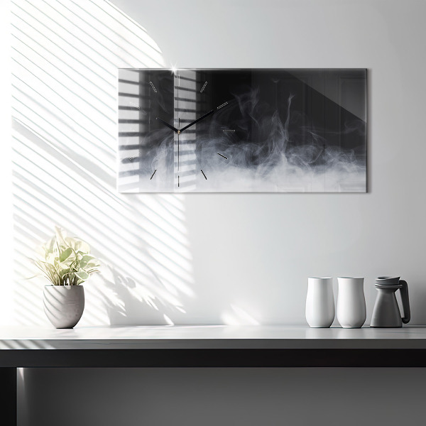 Horizontálne hodiny Dym