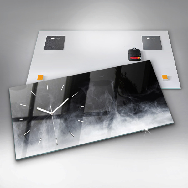 Horizontálne hodiny Dym