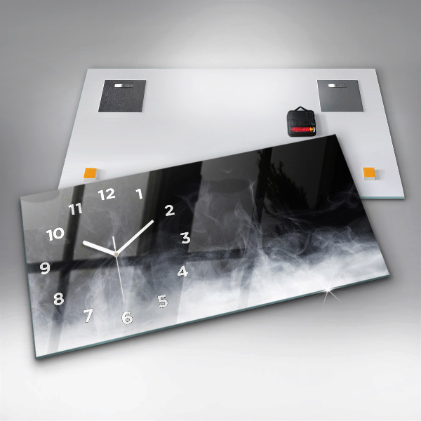 Horizontálne hodiny Dym
