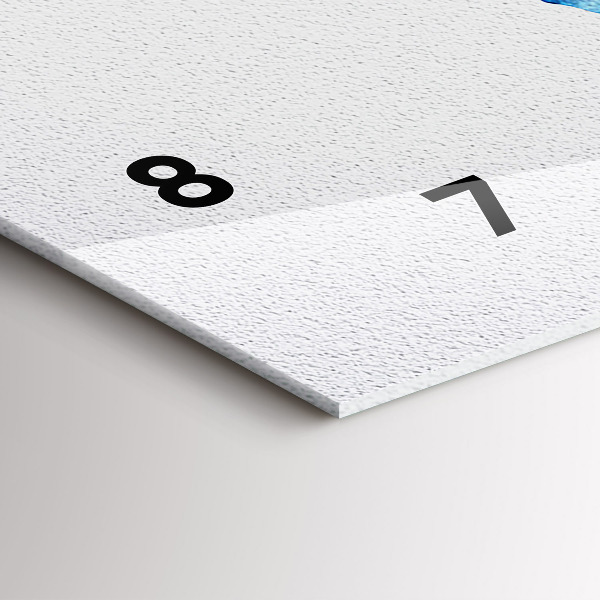 Horizontálne hodiny Akvarelová mapa sveta