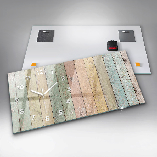 Horizontálne hodiny Farebné dosky