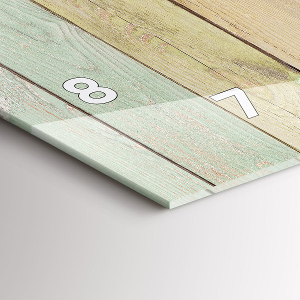 Horizontálne hodiny Farebné dosky