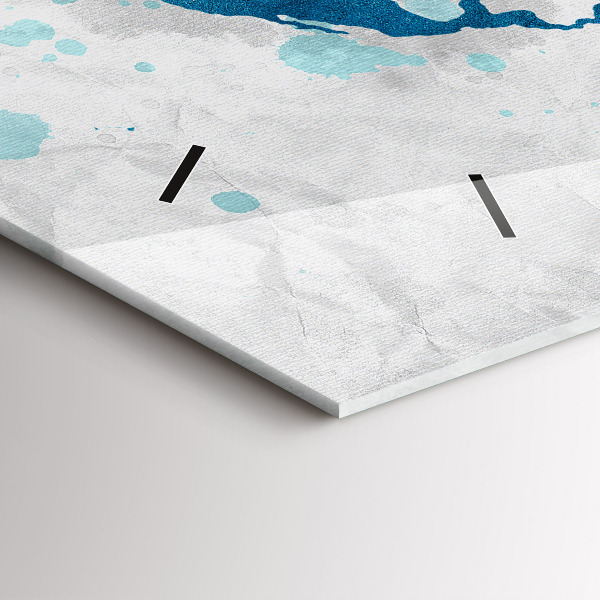 Horizontálne hodiny Mapa sveta