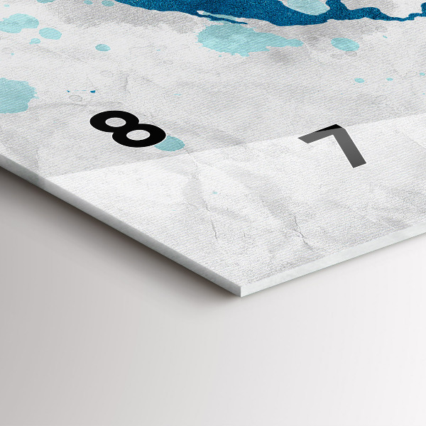 Horizontálne hodiny Mapa sveta