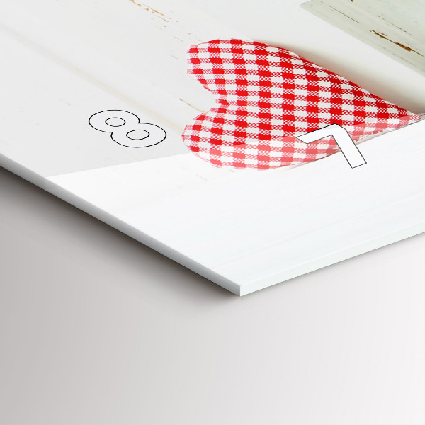 Horizontálne hodiny Domový nápis