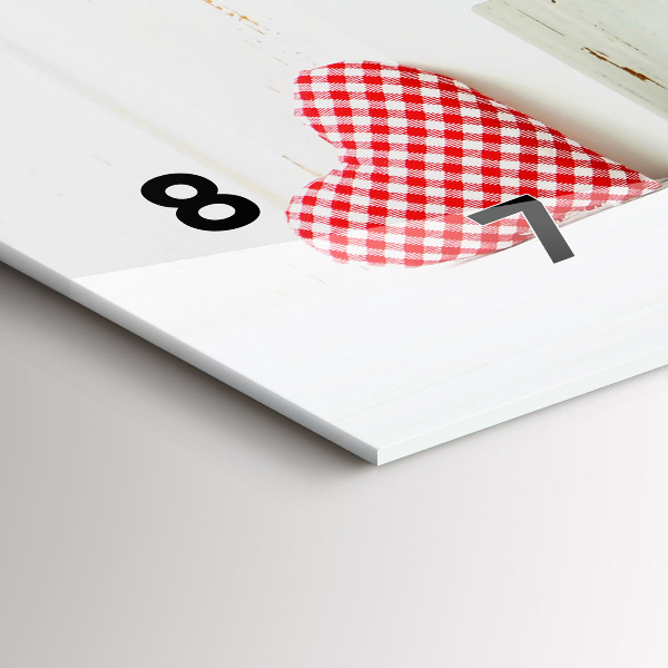 Horizontálne hodiny Domový nápis