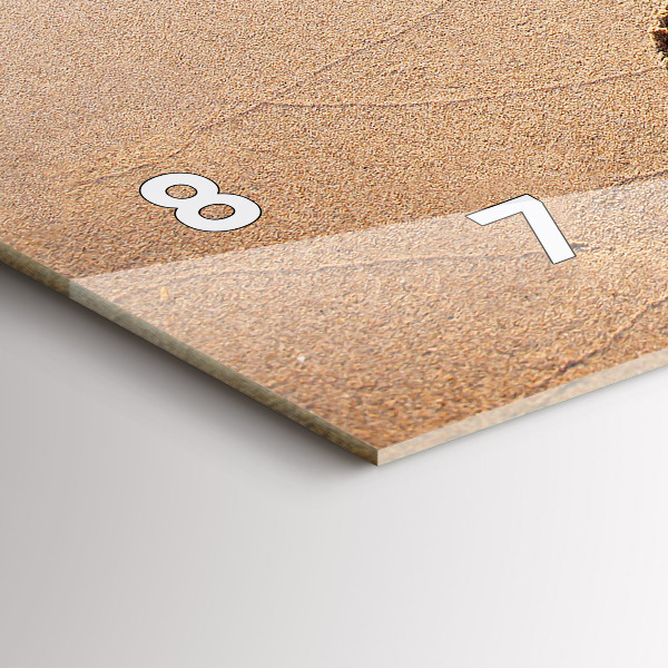 Horizontálne hodiny Plážový citát